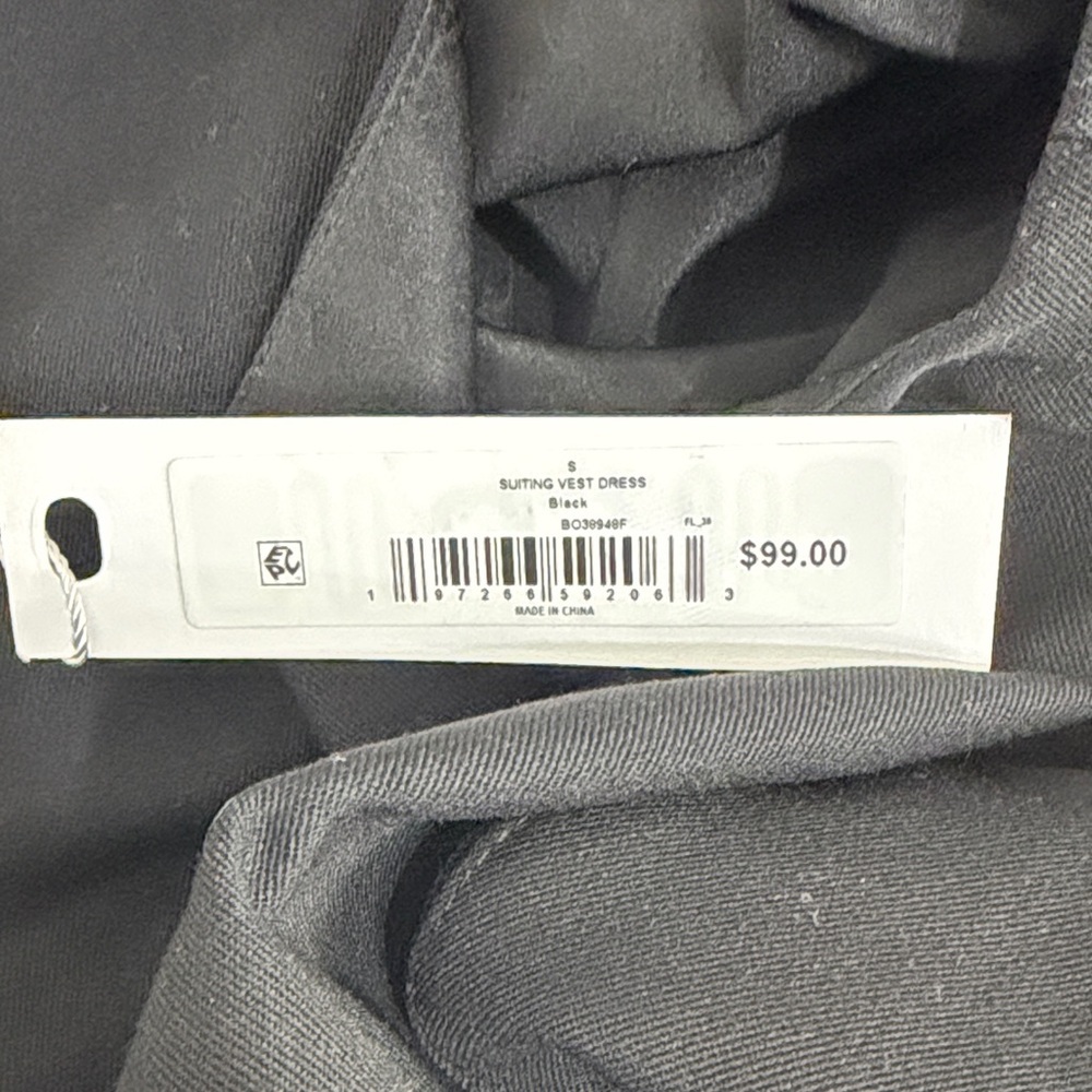 Steve Madden black Dress Front button closure V-neck Sleeveless Size S - Picture 6 of 9